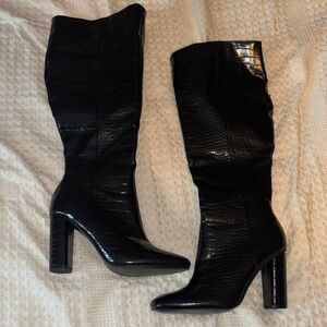 PrettyLittleThing Black Heeled Boots